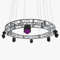 Circular Truss Stage LED Wash Lighting Studio 1