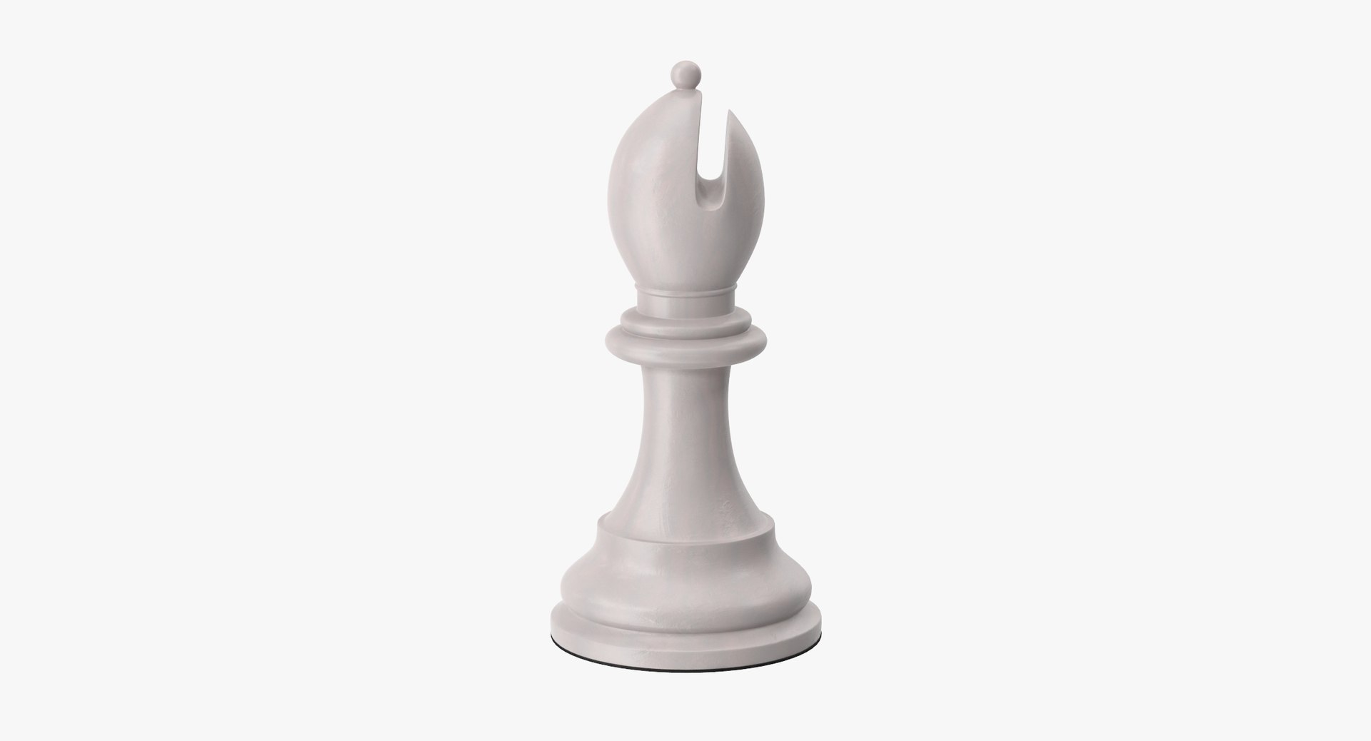 Chess Piece Bishop White 3D, Incl. strategy & play - Envato Elements