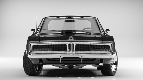 3d obj dodge charger 1969