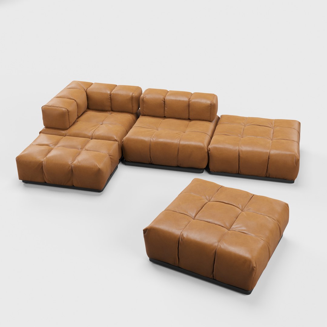 3D Model B B Italia Sofa - TurboSquid 1814841