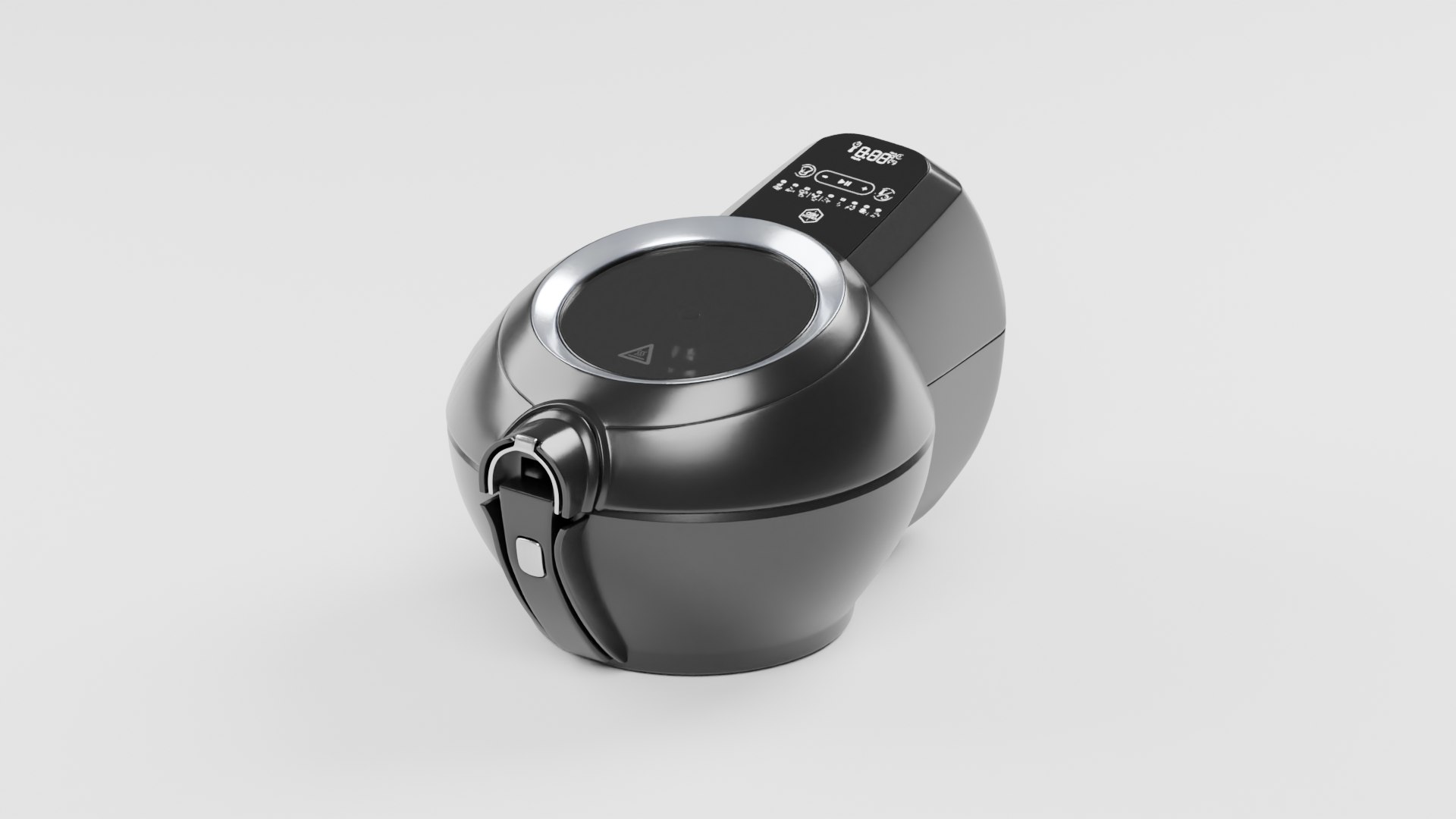 3D Black Air Fryer Rounded Body Silver Rim https://p.turbosquid.com/ts-thumb/8F/wENvsa/Rt/preview_1/png/1791475950/1920x1080/fit_q87/5358e17dc044876b117e548ed7d6d387000b097b/preview_1.jpg