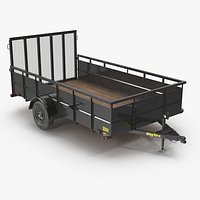BigTex 35SV Single Axle Vanguard Trailer 3D Model