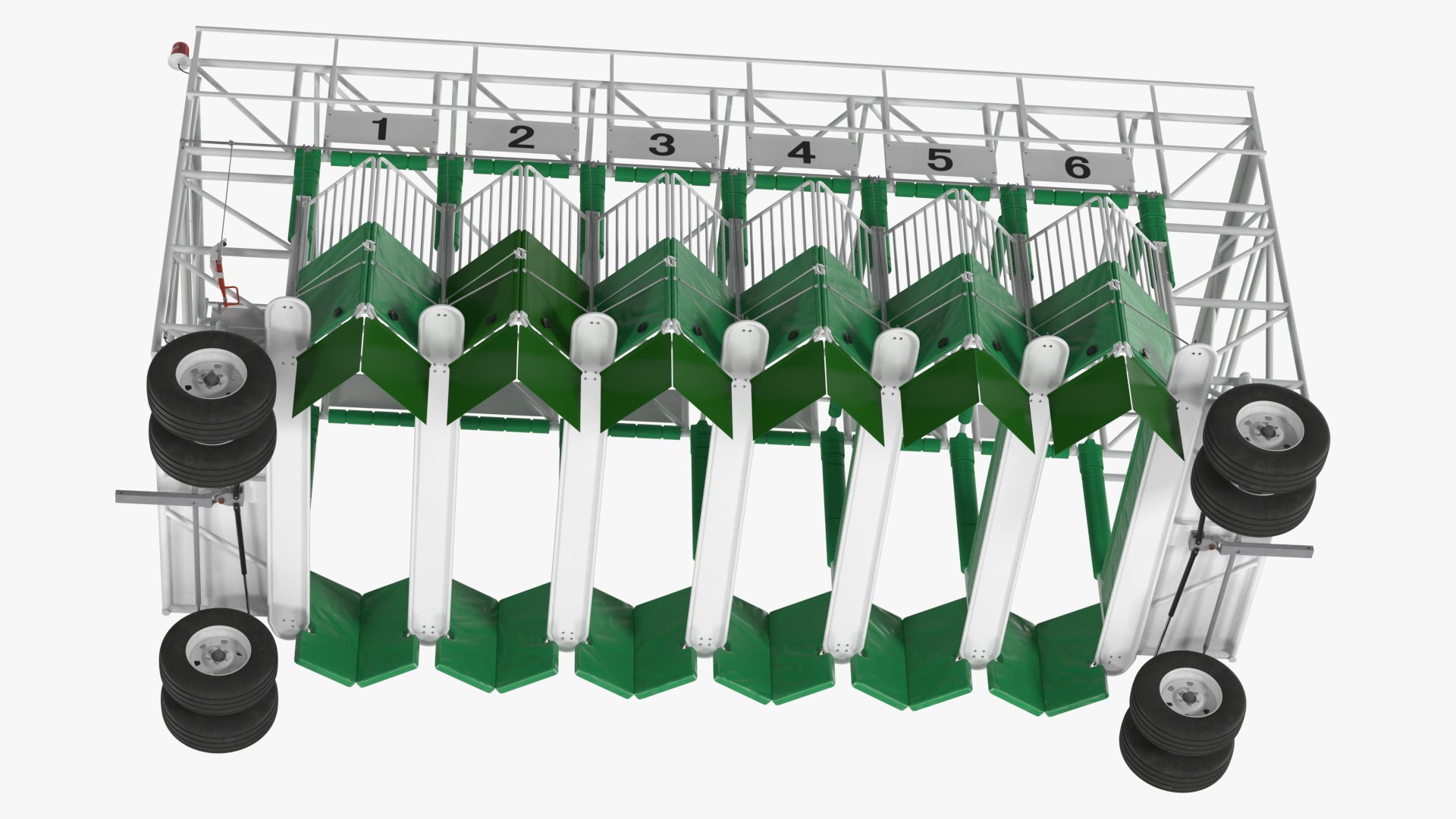 Starting Gates For Horse Racing 6 Stalls 3D Model - TurboSquid 2029395