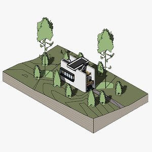 3 St House - Revit 3D model 3D