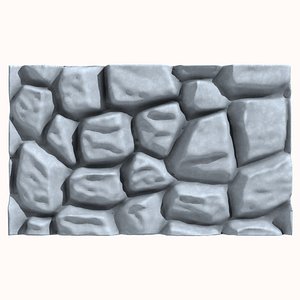 3D Stone wall 178