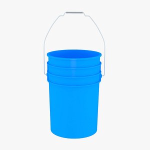 3D plastic bucket
