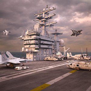 3d model cvn 69 e