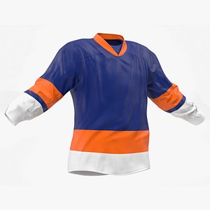 Blue Hockey Jersey 3D