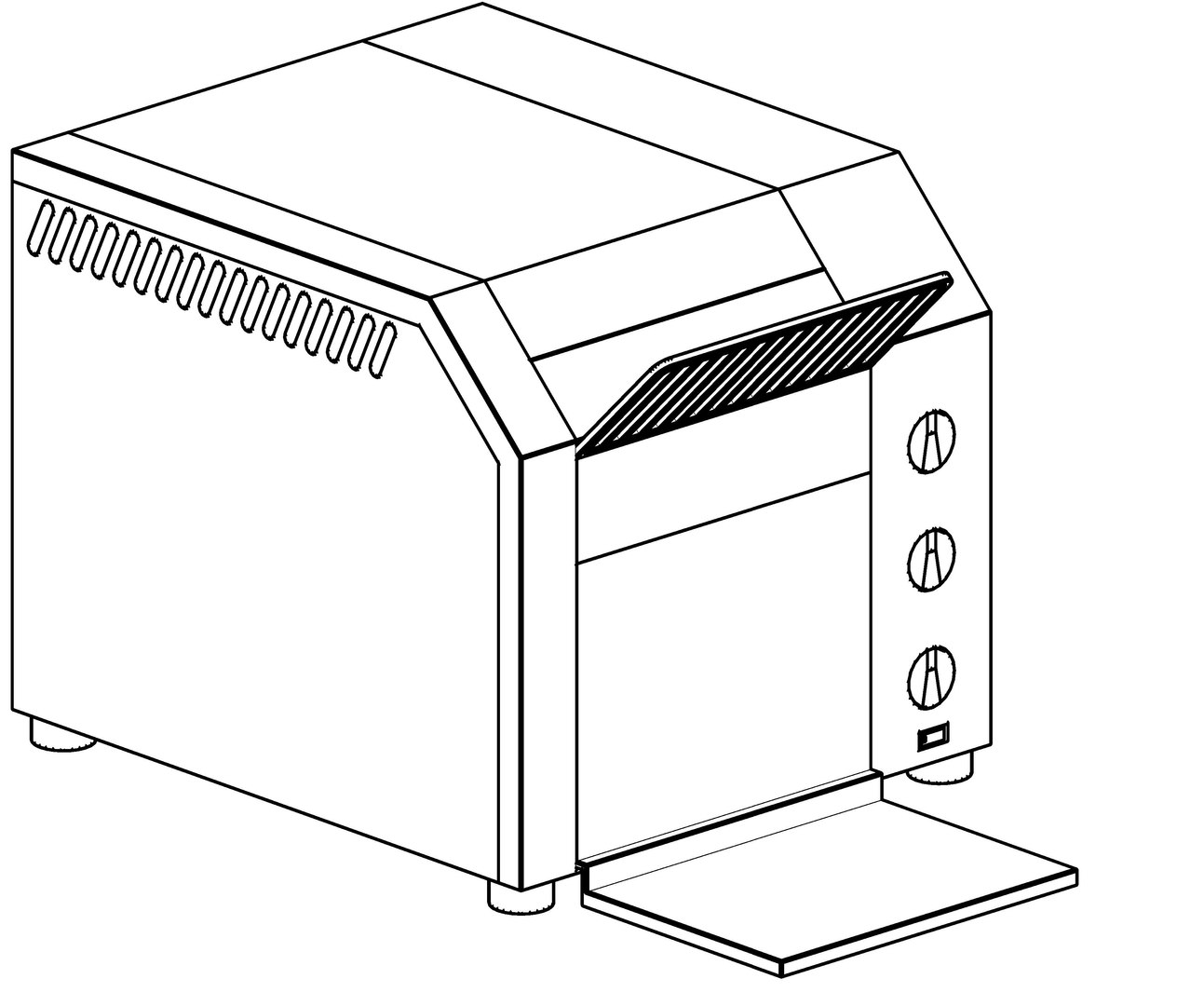 Conveyor Toaster 3D model TurboSquid 1796966