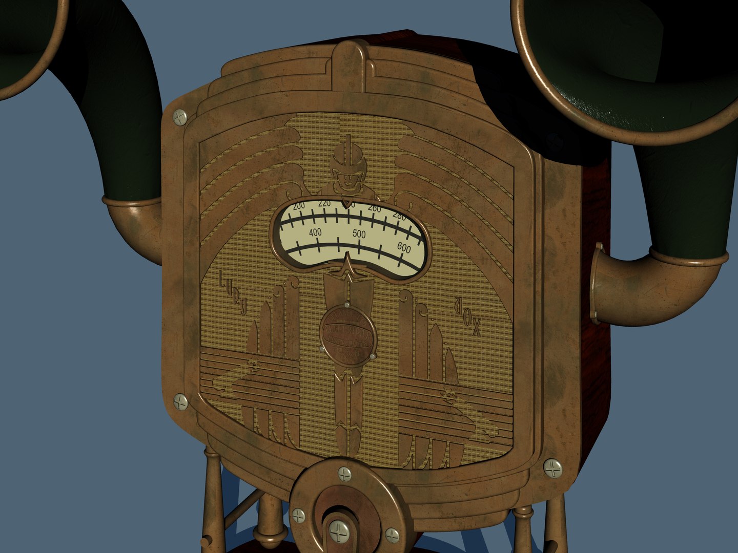 3D Model Steampunk Machine 4 Radio - TurboSquid 1393205