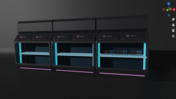 Scifi Shelf 3D model - TurboSquid 1716251