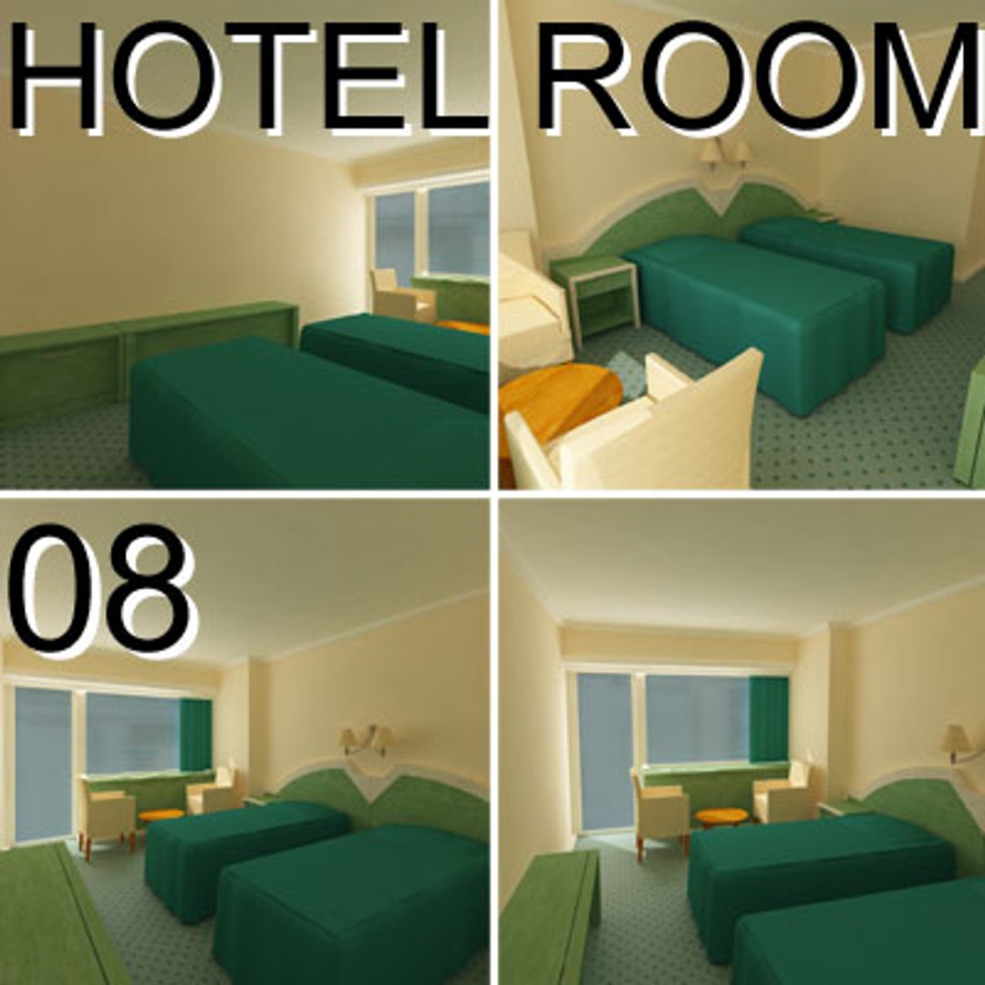 3d Hotel Guest Room 08