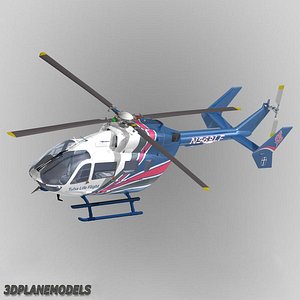eurocopter ec 145 helicopter 3d model