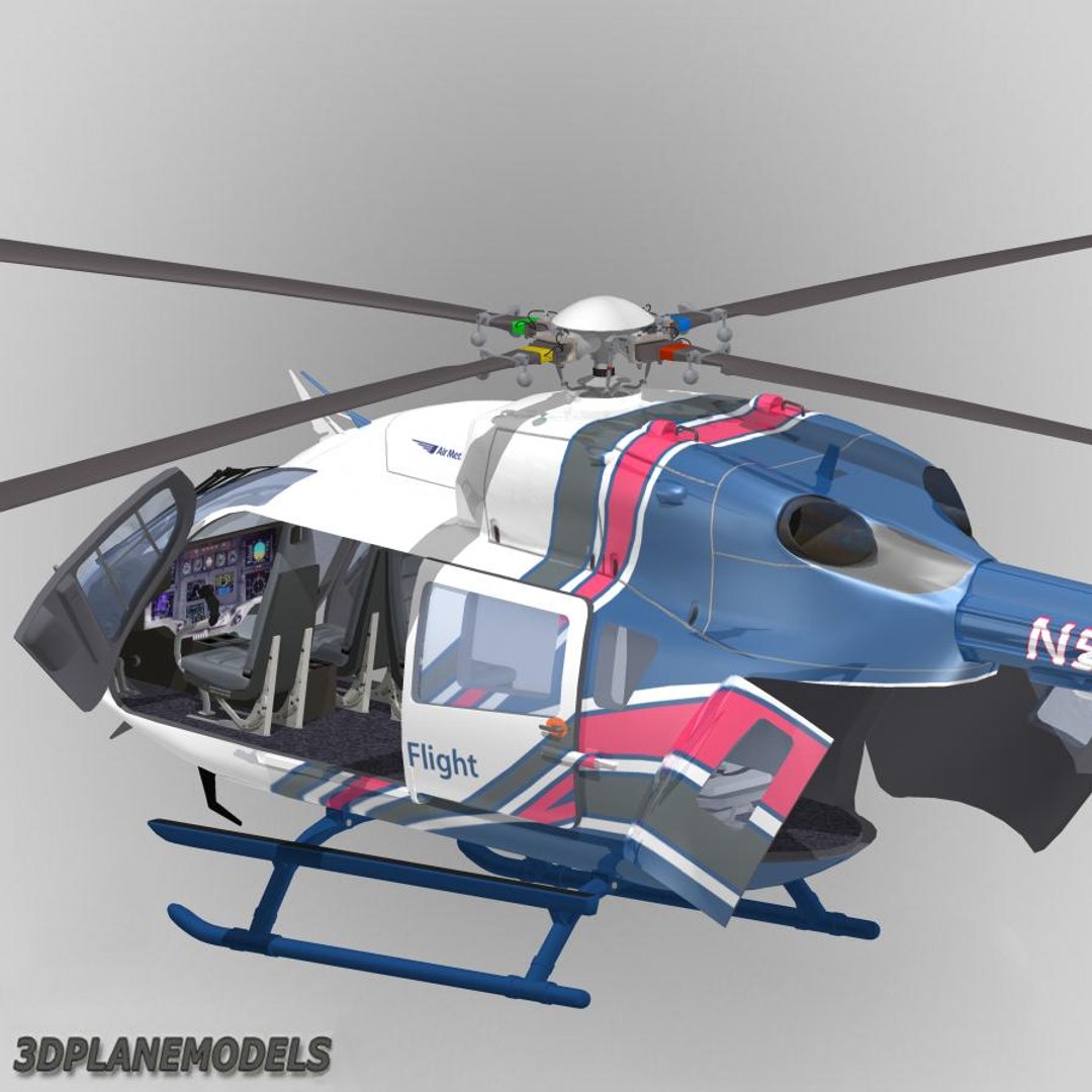 Eurocopter Ec 145 Helicopter 3d Model