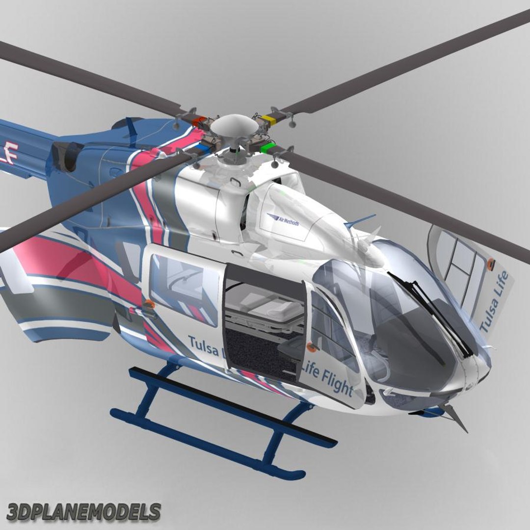 Eurocopter Ec 145 Helicopter 3d Model