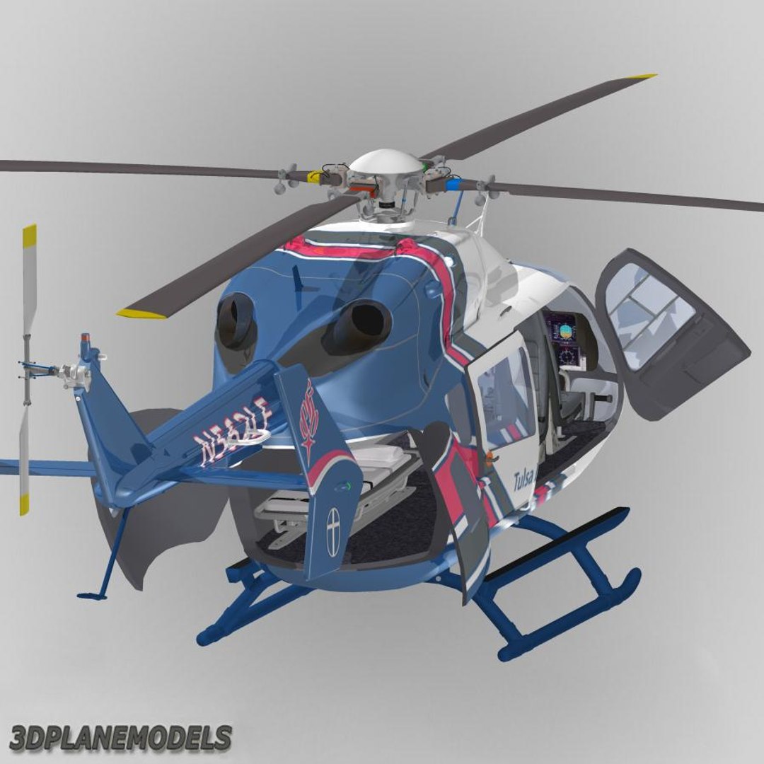 Eurocopter Ec 145 Helicopter 3d Model