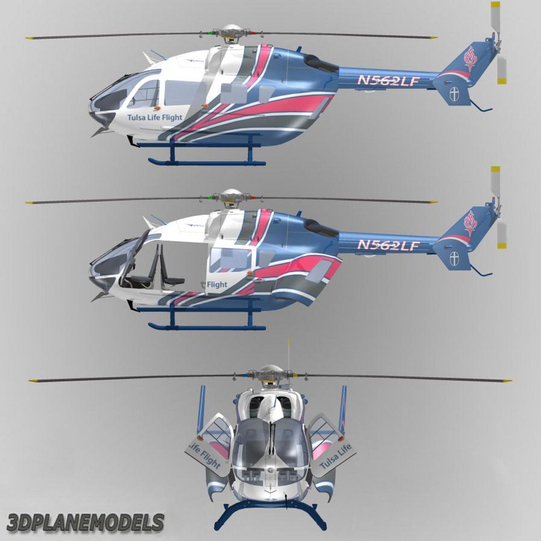 Eurocopter Ec 145 Helicopter 3d Model