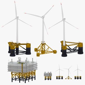 3D Floating Offshore Wind Farm