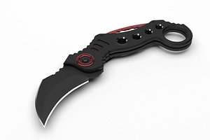 Karambit knife - black matte