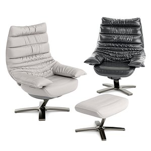 3D recliner chair re-vive lounge model