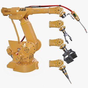3D Industrial Robots model