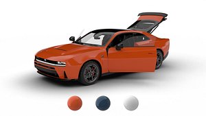 Dodge Charger Scat Pack SIXPACK 2026 HQ 3d model 3D model