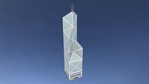 bank china tower hong 3D model