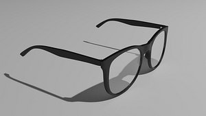 realistic glasses 3D model