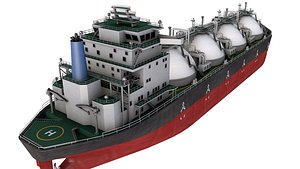 3D model Gas Carrier Ship