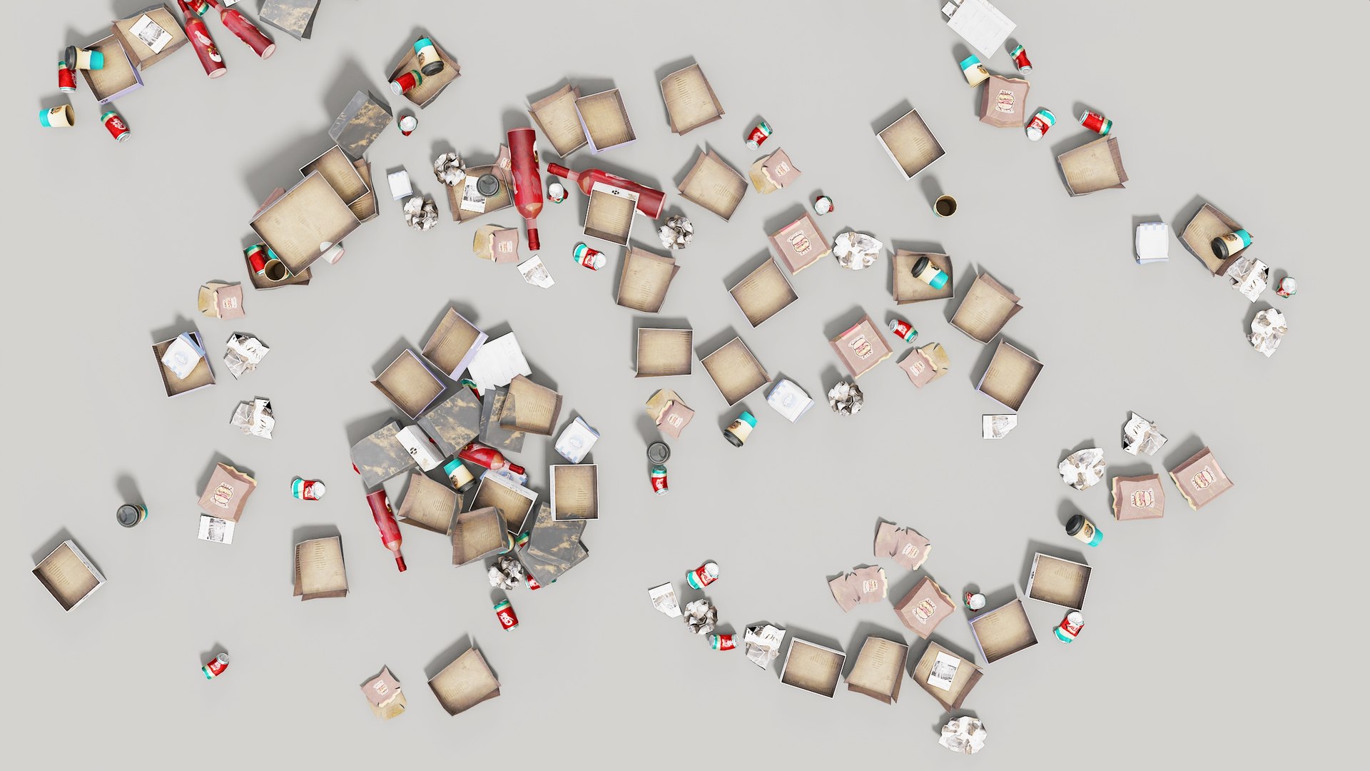 3D Model Trash-Debris Kit - PBR Game Ready - TurboSquid 2135201