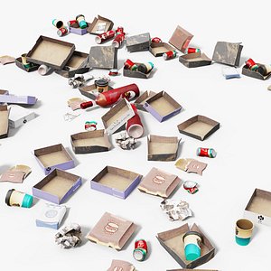 Trash-Debris Kit - PBR Game Ready