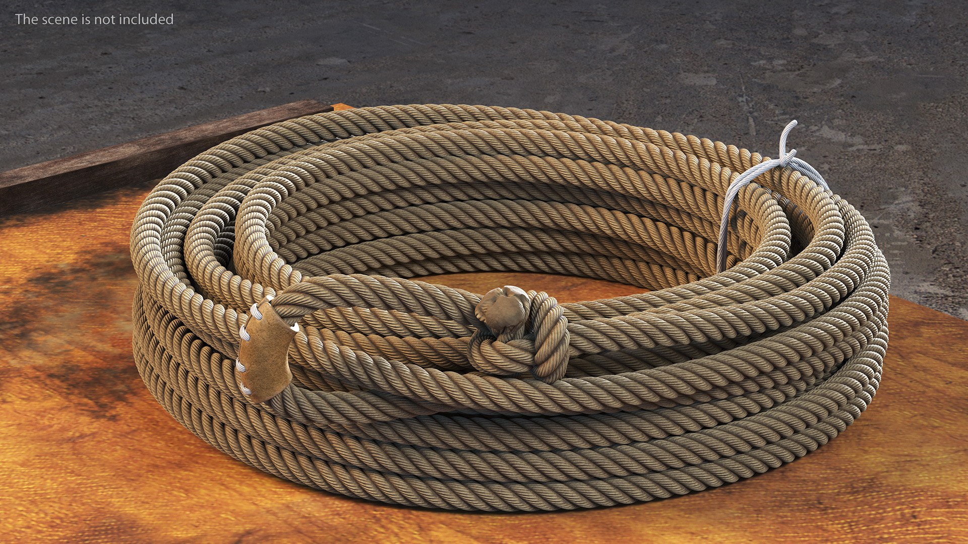 3D Rodeo Lasso Rope Folded - TurboSquid 2160940
