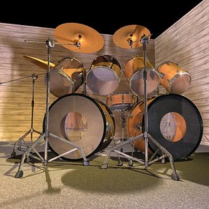 drum kits 3d model