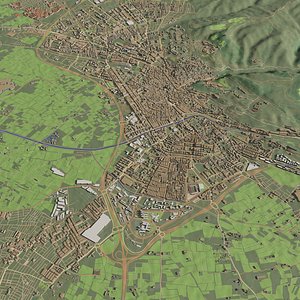 3D Granada Spain - city and urban