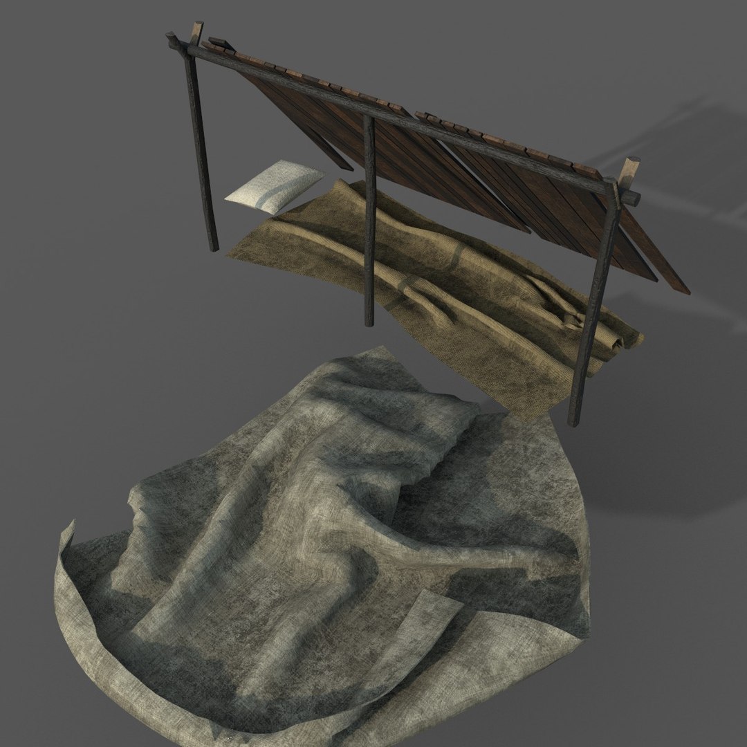 3D Bushcraft Shelter Model - TurboSquid 1486179