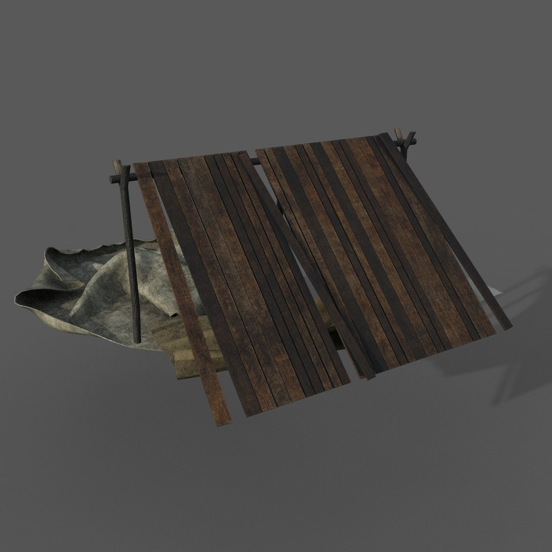 3D Bushcraft Shelter Model - TurboSquid 1486179