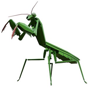 3D model praying mantis