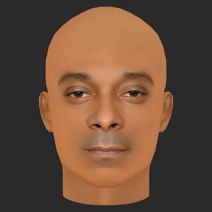 Low Poly Snoop Dogg Head 3D model