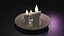 Animação de objeto 3D de vela