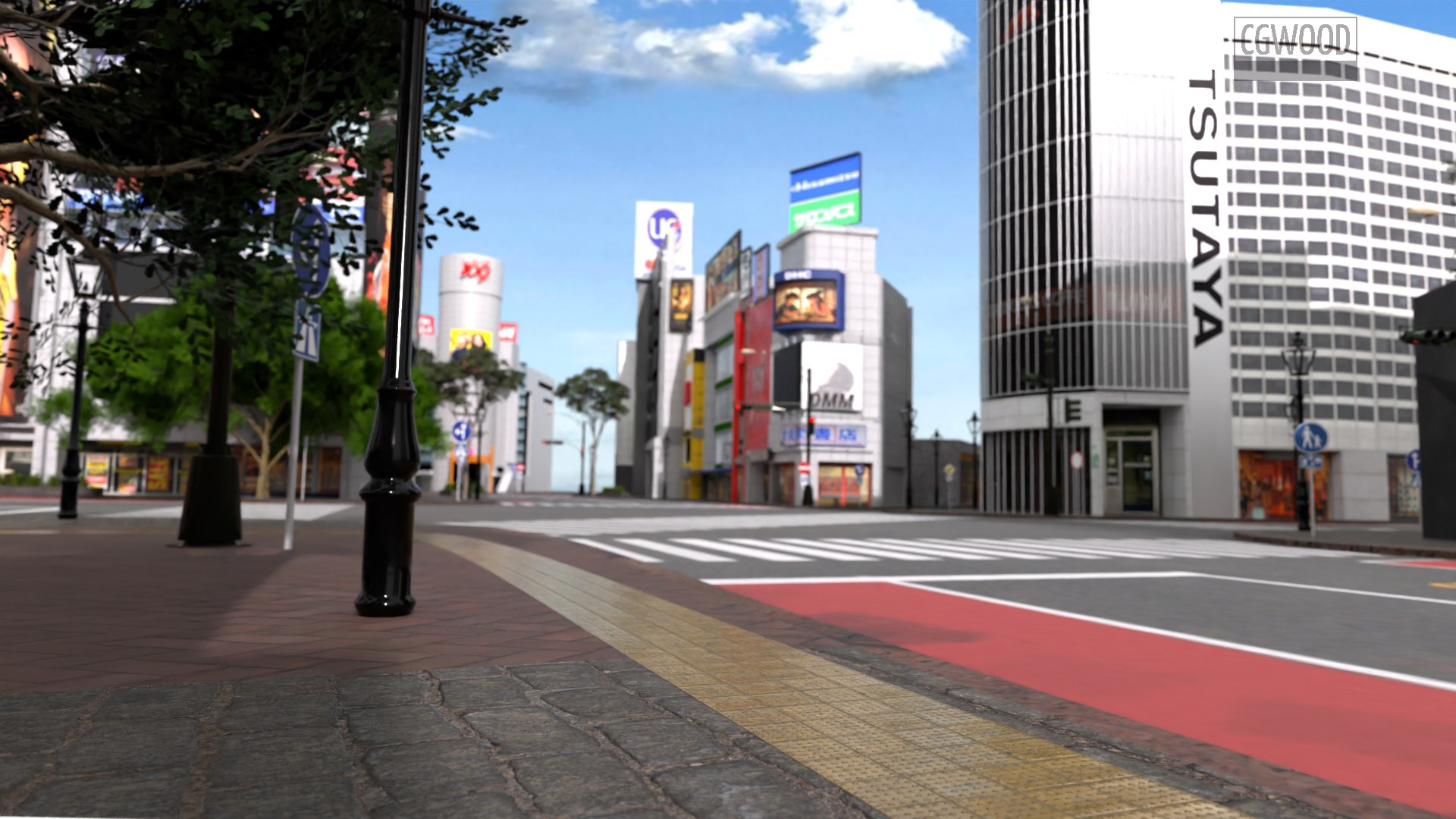 Realistic Shibuya Scramble Crossing Shibuya City Tokyo Japan 3D Model ...