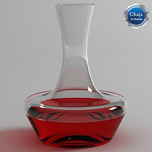 decanter wine 3d model