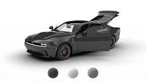 Dodge Charger Daytona Banshee 2025 HQ 3d model