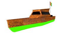 Guinea wooden boat