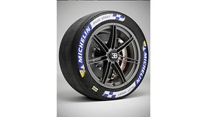 Michelin Pilot Sport Tire Bugatti Bolide 3D model