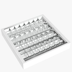 Recessed modular ceiling lamp