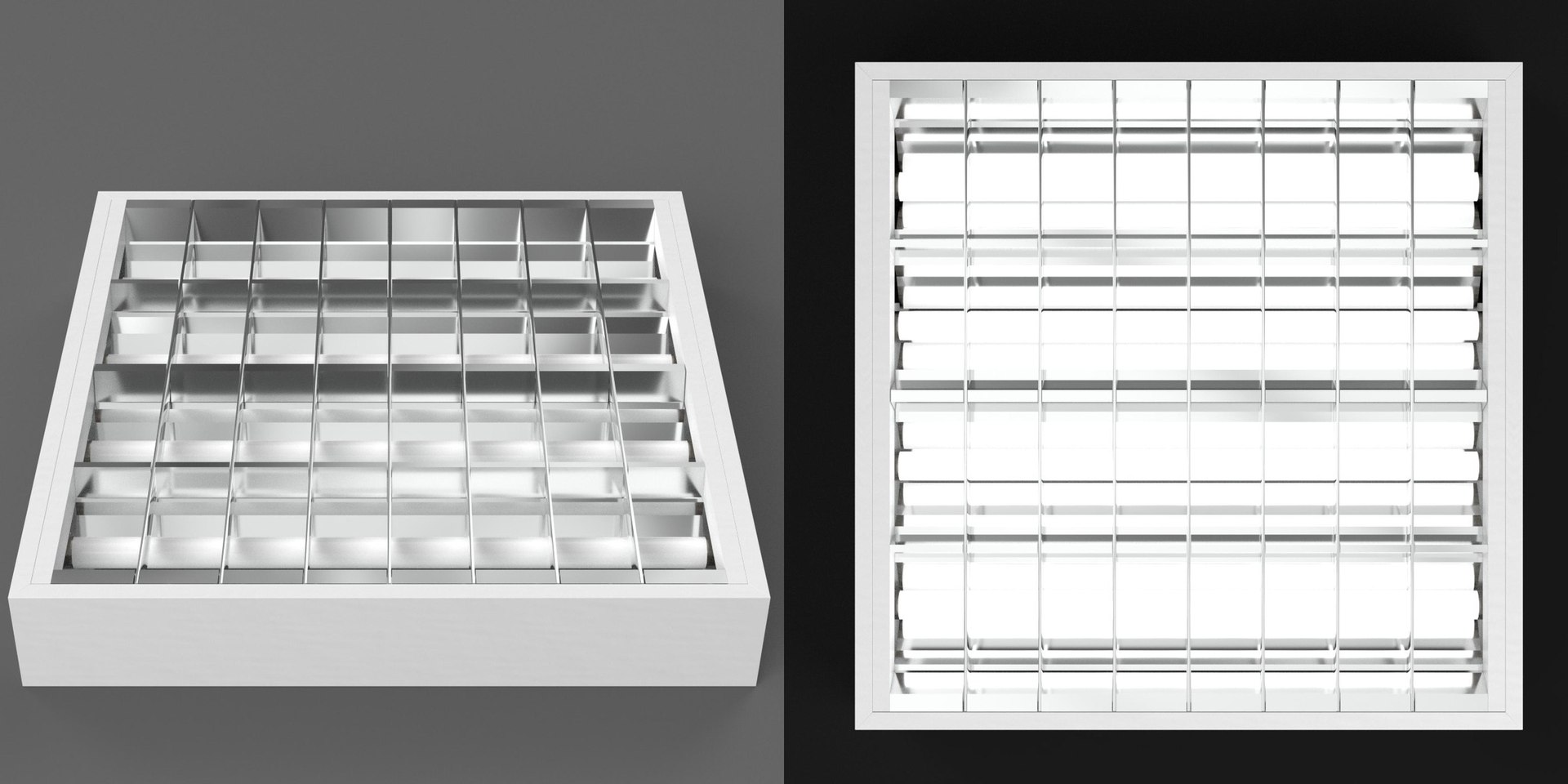 3D Recessed Modular Ceiling Lamp - TurboSquid 2183528
