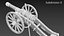 Cannon with carriage