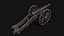 Cannon with carriage