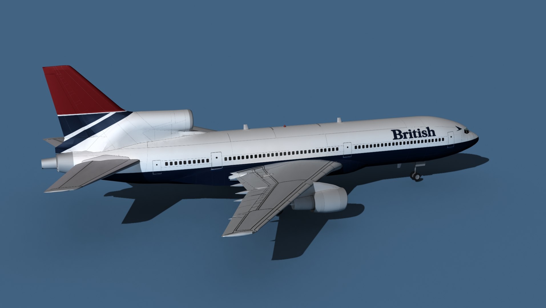 Lockheed L-1011-50 British Airways 2 3D - TurboSquid 1921496