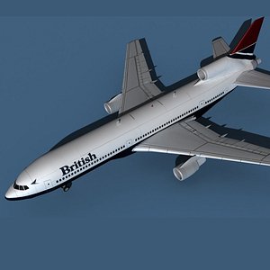 Lockheed L-1011-50 British Airways 2 3D